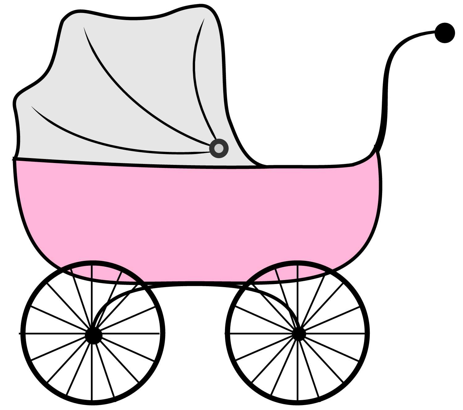 Pink Baby Carriage Clipart - ClipArt Best