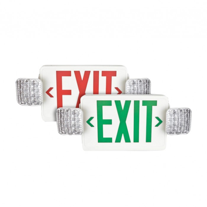 TCP LED207 LED Exit Sign Light with LED Emergency Light Combo ...