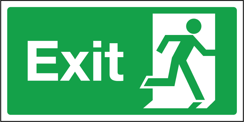 Exit Sign Clip Art - ClipArt Best