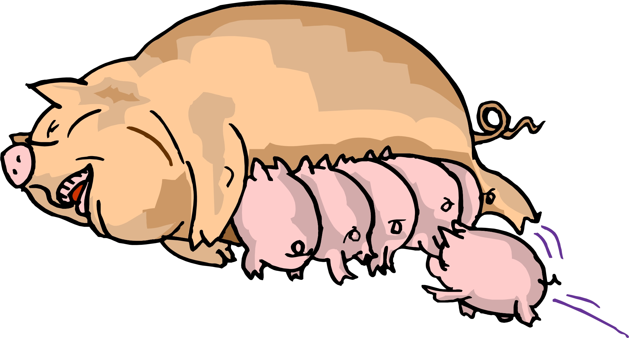 Pig In Mud Cartoon | Clipart Panda - Free Clipart Images