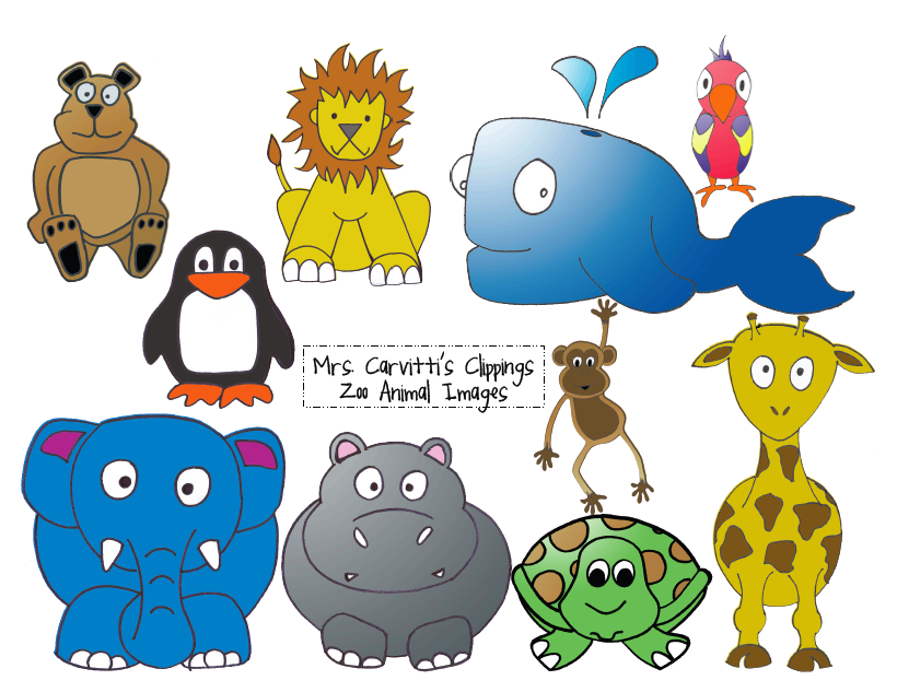 Cute Zoo Animals Clipart Pictures 5 HD Wallpapers | Planezen.com