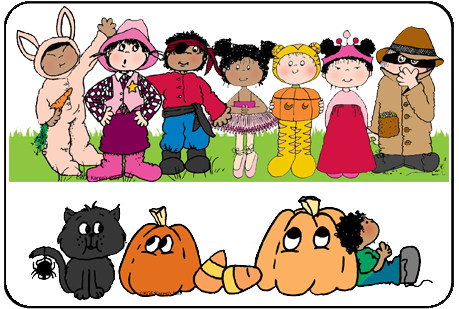 Clip Art: Halloween Kids