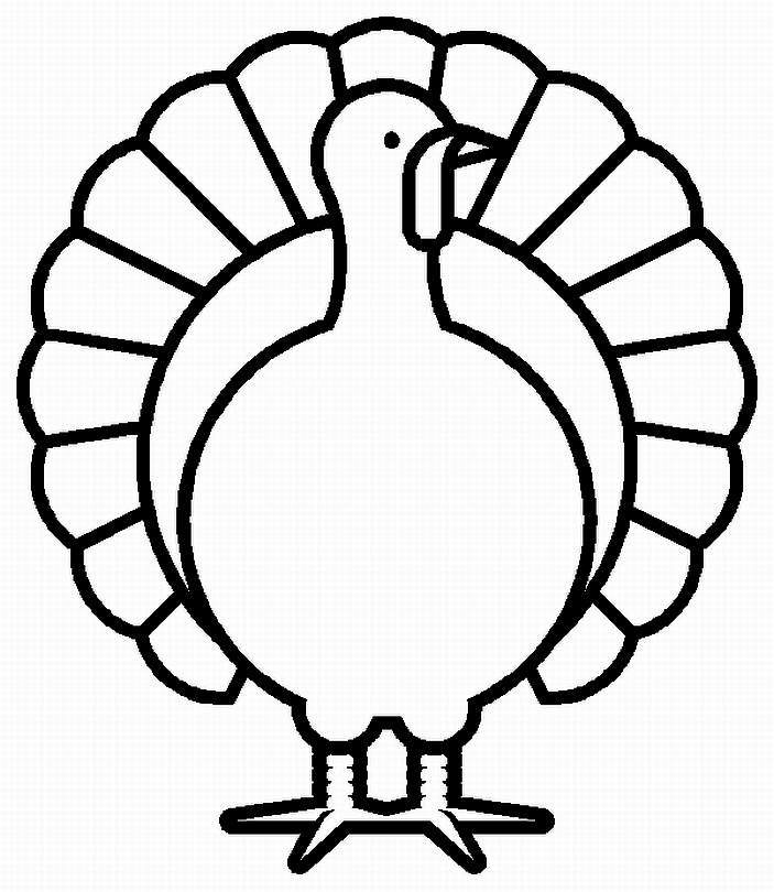 Happy Thanksgiving Turkey Coloring Pages | Clipart Panda - Free ...