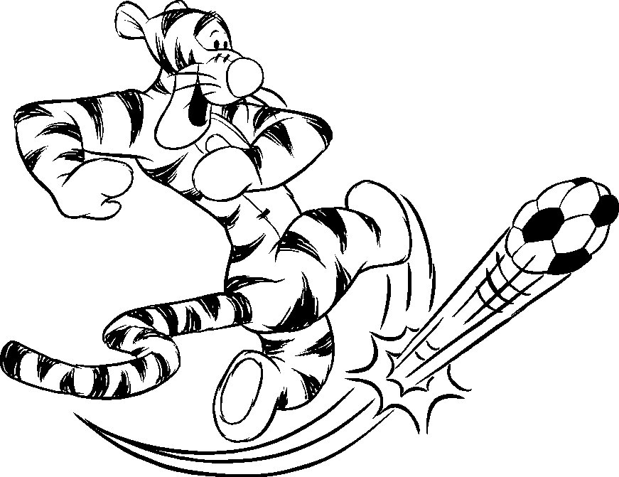 FREE Cartoon Graphics / Pics / Gifs / Photographs: Tigger soccer ...