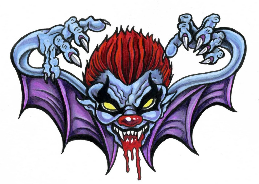 Evil Jester Tattoo Design For Men