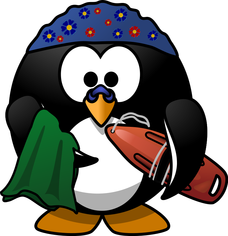 Free Swimmer Penguin Clip Art