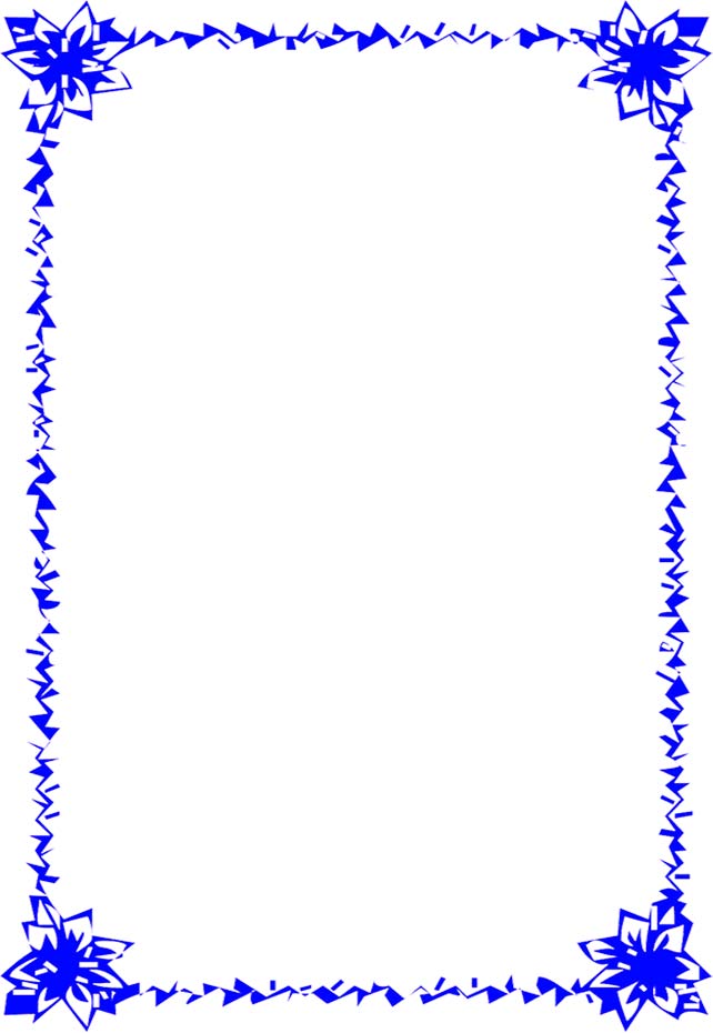 Blue Line Border Clipart