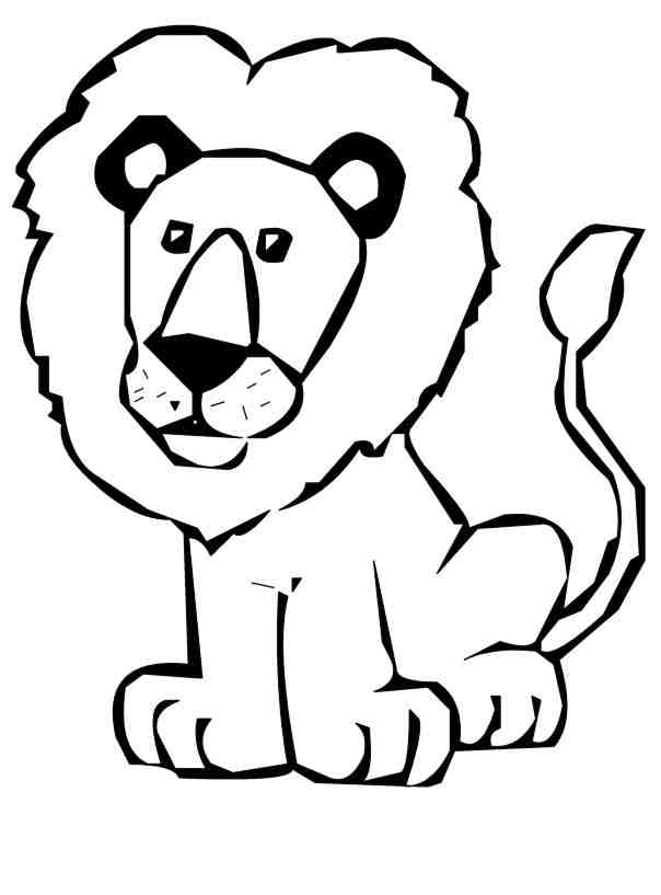 Baby Lion Clipart Black And White | Clipart Panda - Free Clipart ...