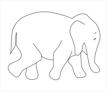 Free elephant-outline Clipart - Free Clipart Graphics, Images and ...