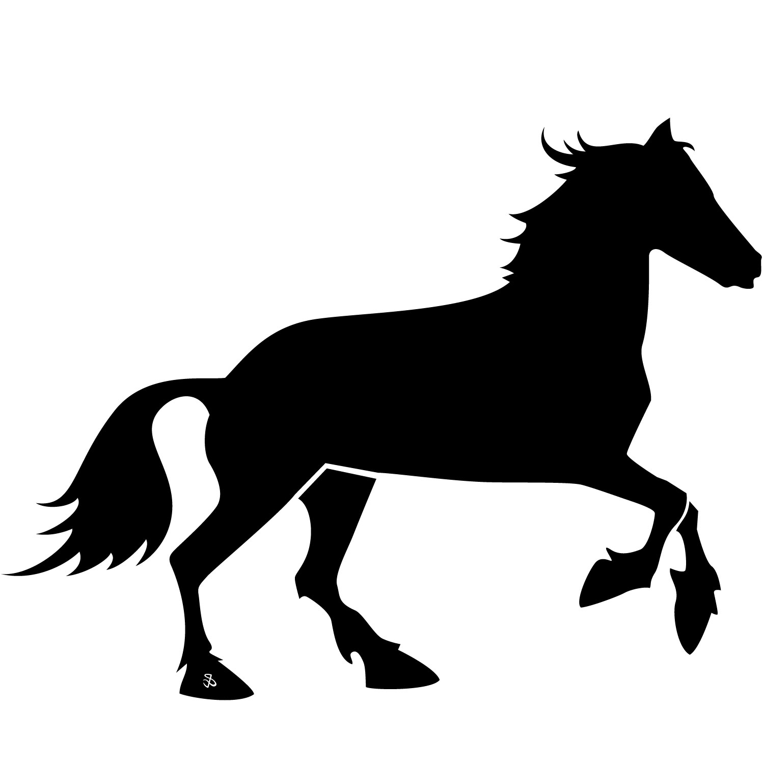 Running Horse Silhouette Vector | Clipart Panda - Free Clipart Images