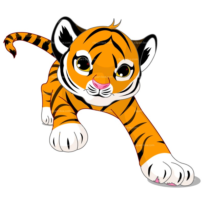 Running Tiger Clipart Black And White | Clipart Panda - Free ...