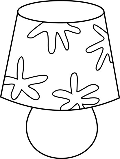 Lamp Clipart Black And White | Clipart Panda - Free Clipart Images