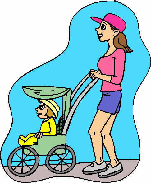 Pix For > Stroller Clip Art