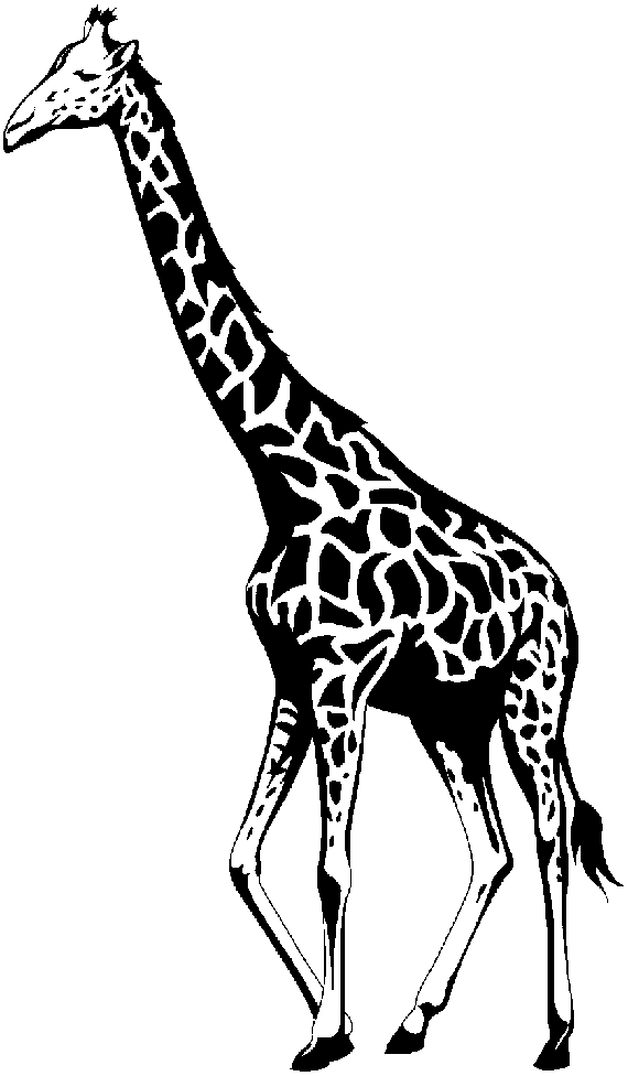 Giraffe Head Clipart Black And White | Clipart Panda - Free ...