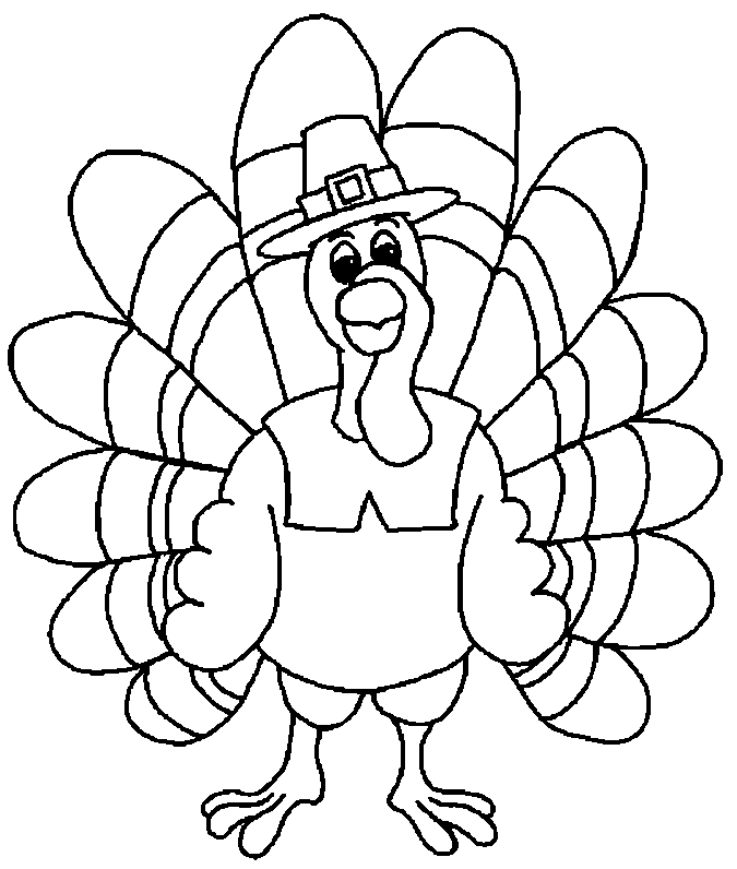 Cute Turkey Clipart Black And White | Clipart Panda - Free Clipart ...