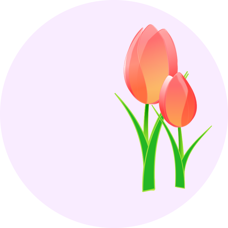 Clipart - Tulips