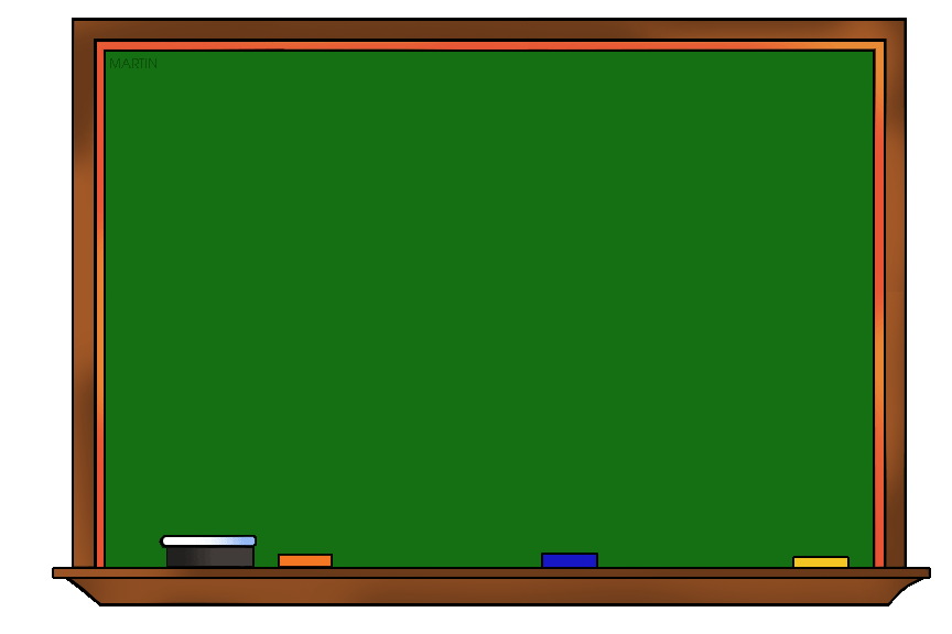 Free School Clip Art by Phillip Martin, Chalkboard