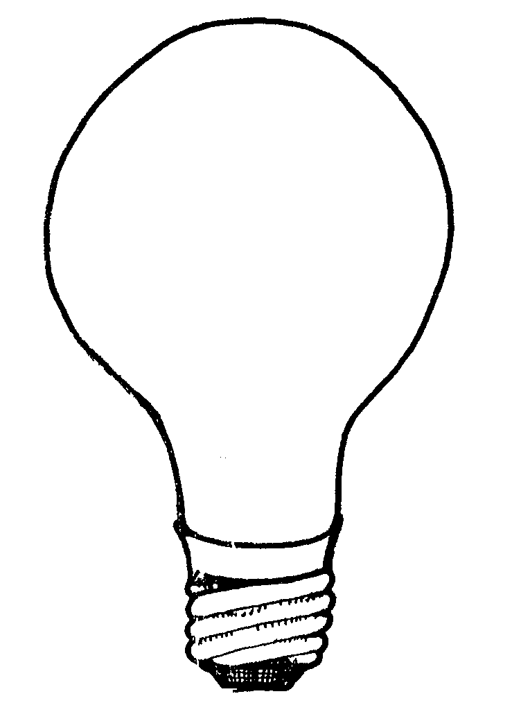 Lamp Clipart Black And White