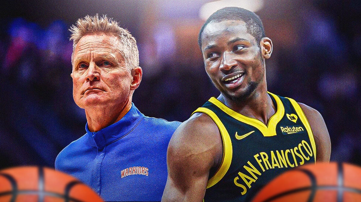 Steve Kerr and Jonathan Kuminga.