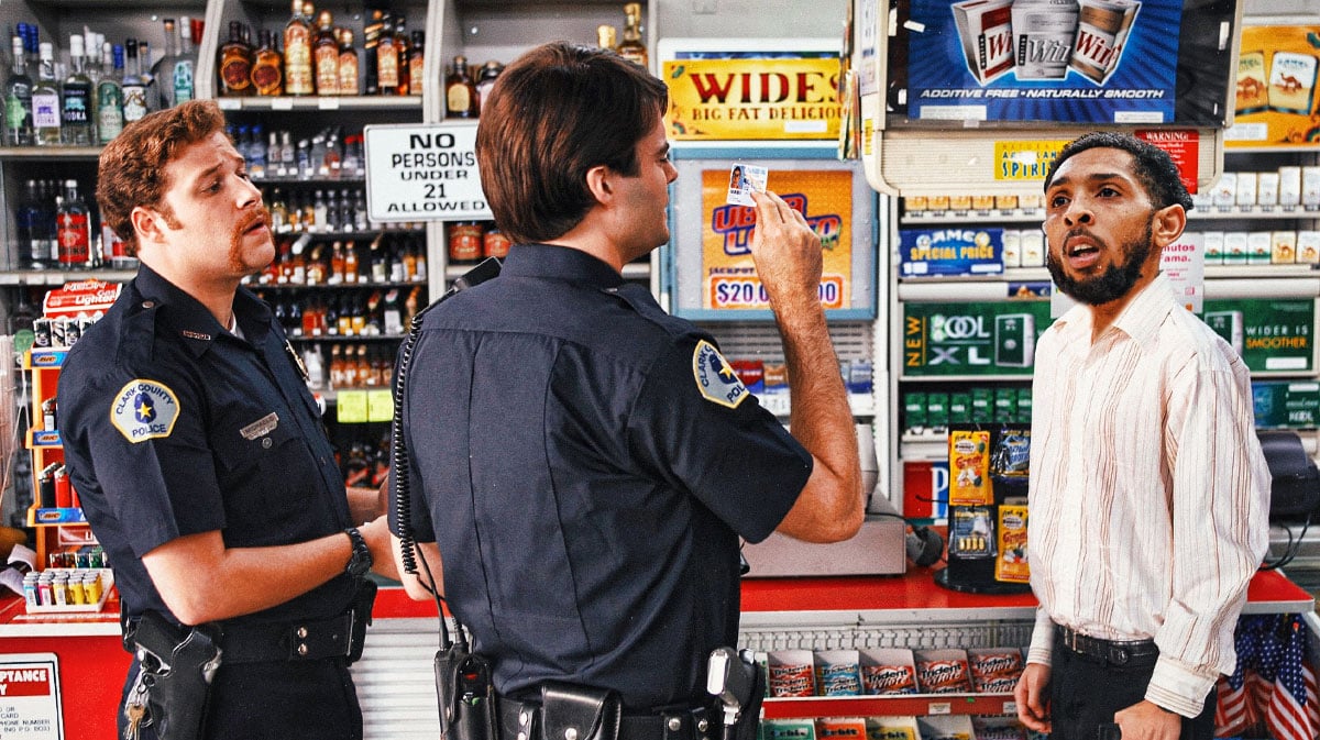 Cameron Payne (76ers) as a guy getting questioned by the police