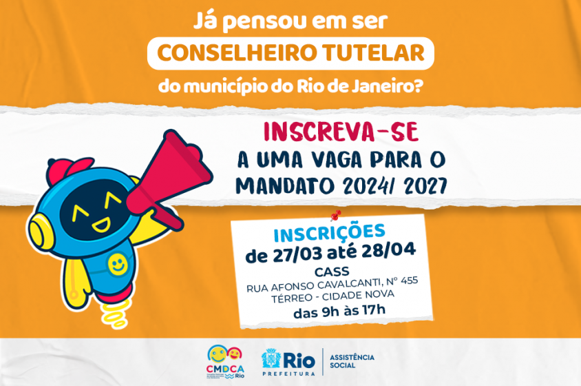 INSCRIÃ‡Ã•ES PARA CANDIDATOS A CONSELHEIROS TUTELARES 