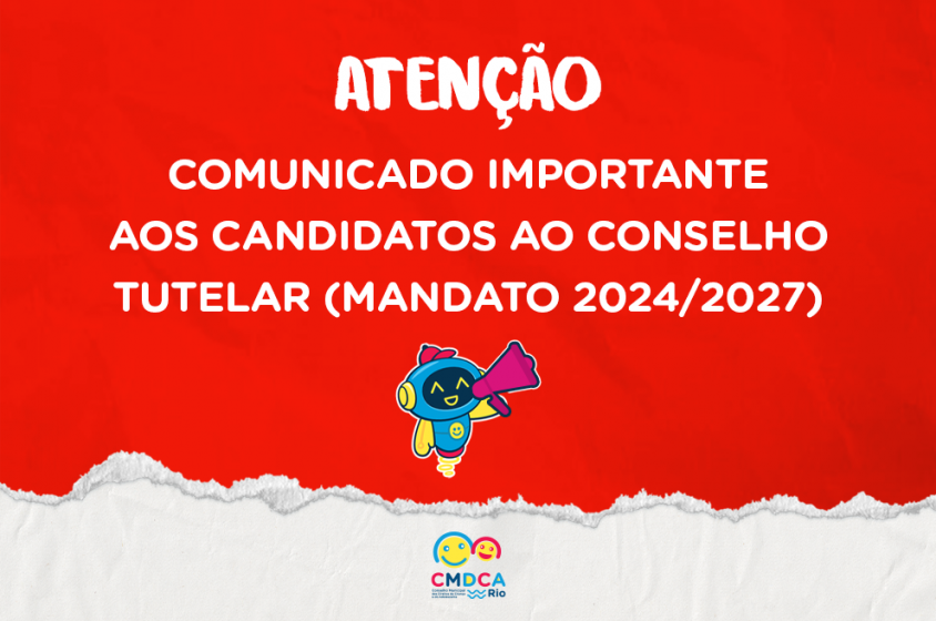 CMDCA publica alteração no calendário da escolha de novos conselheiros tutelares 