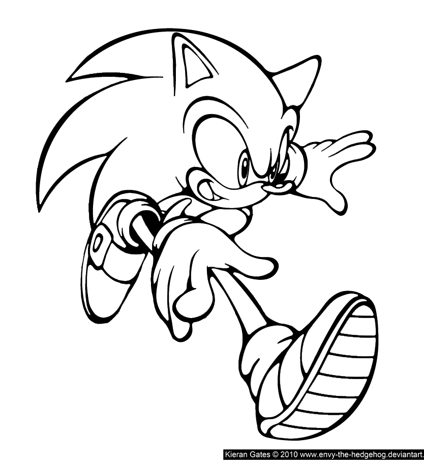 Sonic the hedgehog Lineart by TheGatestormer on deviantART