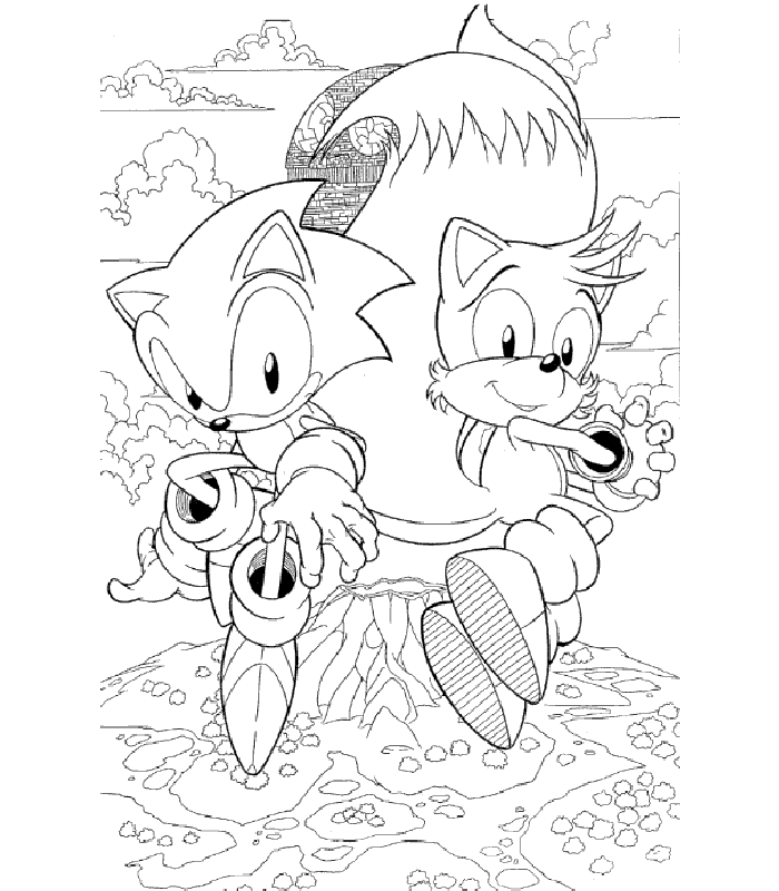 Free Printable Sonic The Hedgehog Coloring Pages For Kids