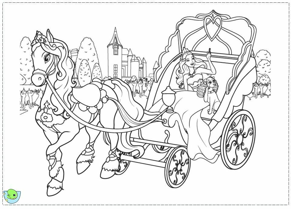 Barbie- The princess and the Popstar Coloring page- DinoKids.org