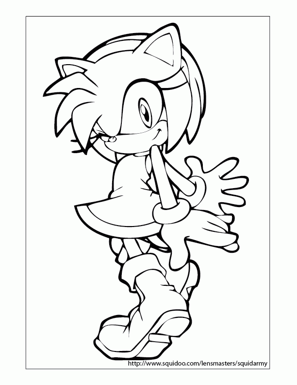 sonic the hedgehog coloring pages - Squid Army