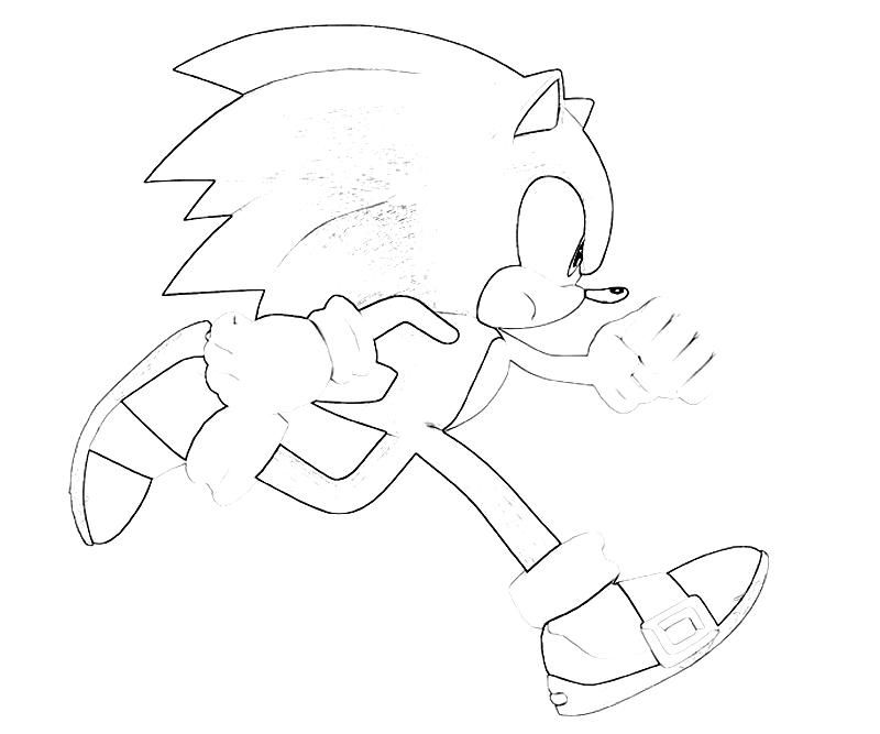 Free Sonic Coloring Pages