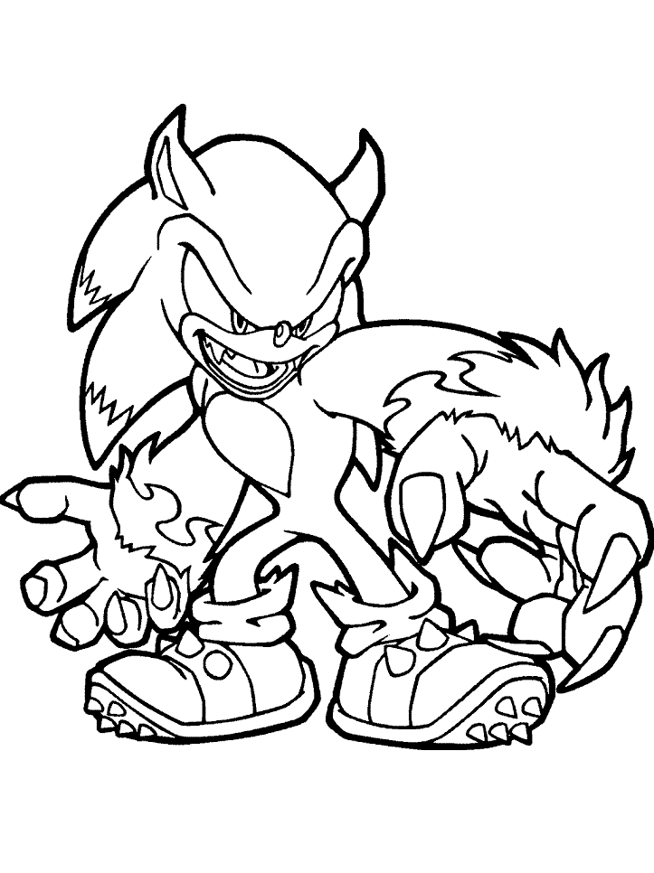 Free Printable Sonic The Hedgehog Coloring Pages For Kids