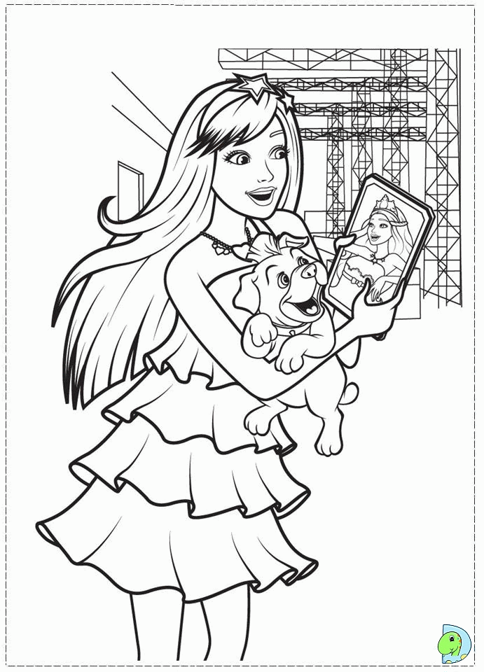 Barbie Princess Popstar Coloring Pages - Ð¡oloring Pages For All Ages