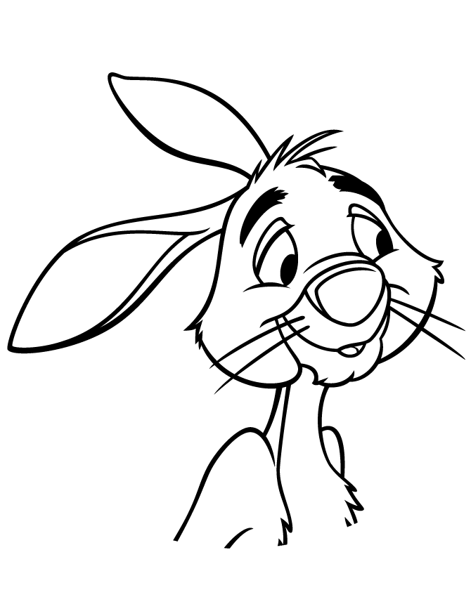 Rabbit Pooh Coloring Pages Images & Pictures - Becuo