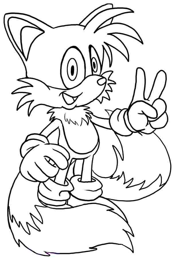 Cartoon Sonic The Hedgehog Coloring Sheets Printable For Girls 