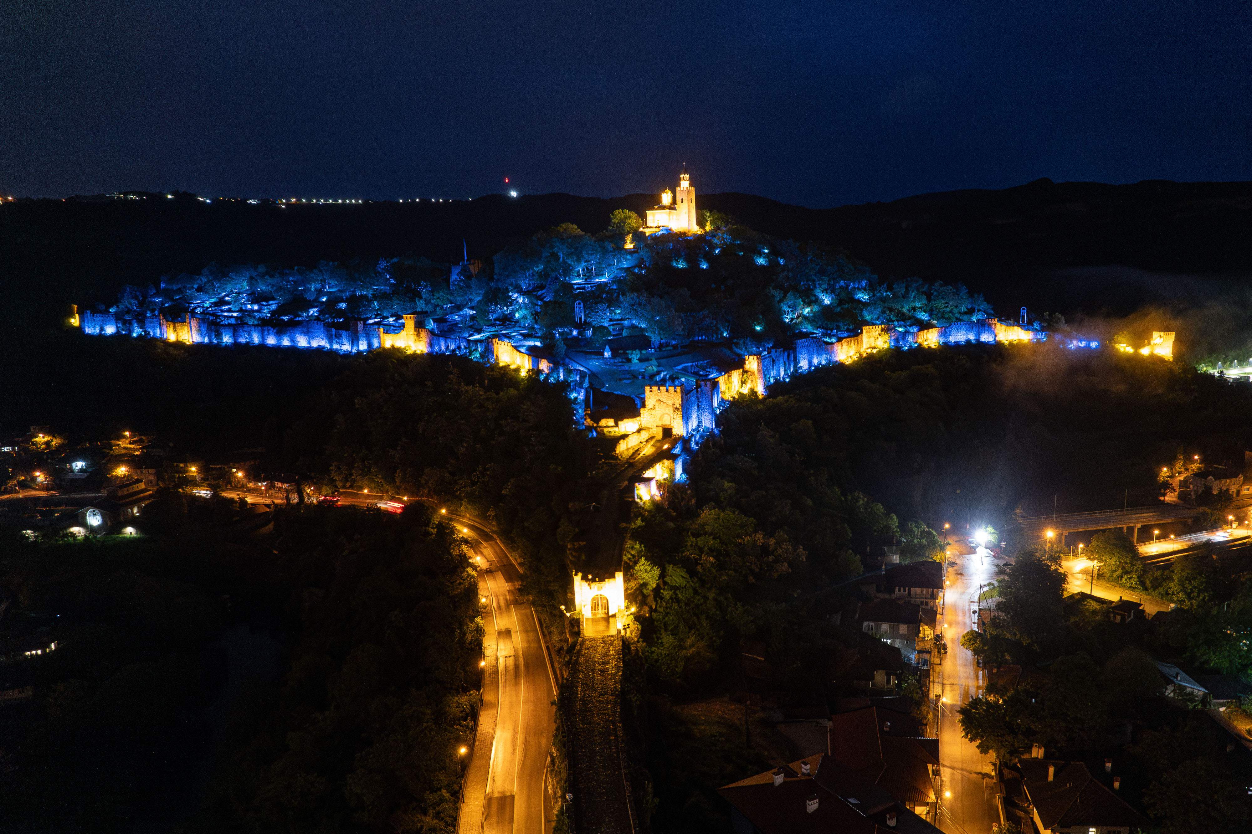 Tsarevets fortress in Veliko Tarnovo, Bulgaria