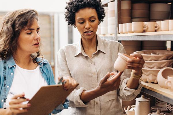 Two female shop owners