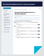 하드웨어 키 저장소에 Oracle 데이터베이스 시크릿 저장—기술 문서