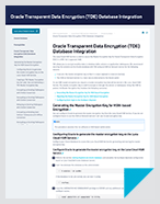 Guia de integração do banco de dados Oracle Database Transparent Data Encryption (TDE)