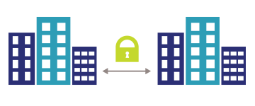 Data in Motion Encryption Icon