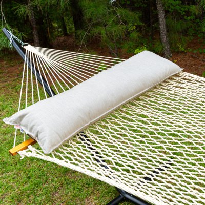 Long Sunbrella Hammock Pillow - Cast Ash