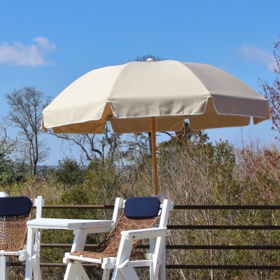 7.5 Ft. Fiberglass Beach Umbrella with FREE Navy Storage Bag