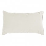 Canvas White Sunbrella Outdoor Throw Pillow 19 in. x 10 in. Rectangle/Lumbar