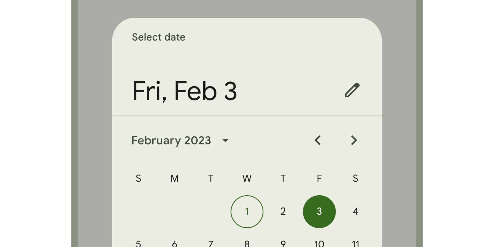 Rendered image or visualization of the DatePicker widget.