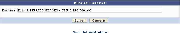 Figura 1: Buscar Empresa