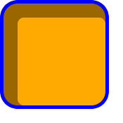 A round-cornered box with a light gray shadow the inverse shape
					          of the box but 20px narrower and shorter filling 20px in from
					          the top and left edges (just inside the border).