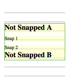 line positions after full snapping