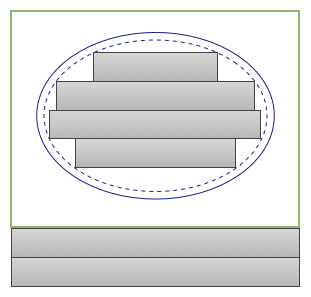 Overflow interacting with ellipse