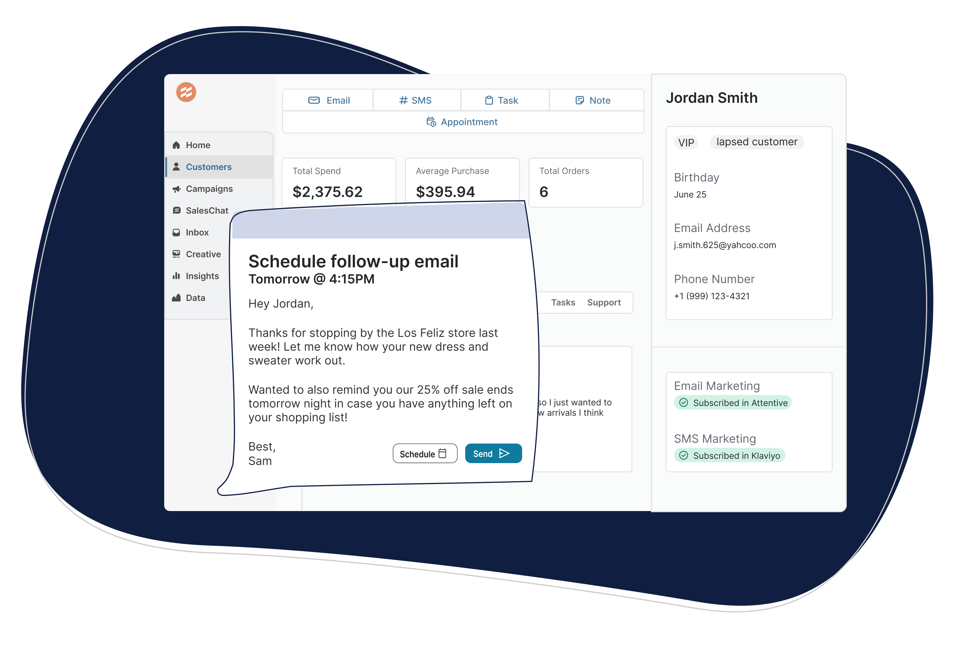 Customer relationship management for retail from Endear.