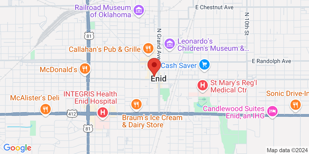 Map of Enid Public Library